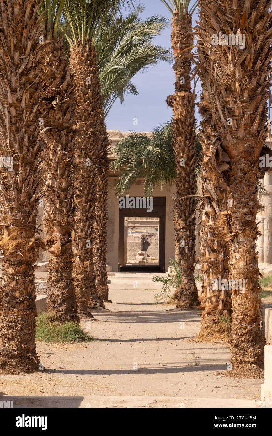 The Mortuary Temple of Seti I, Luxor, Egypt Stock Photo