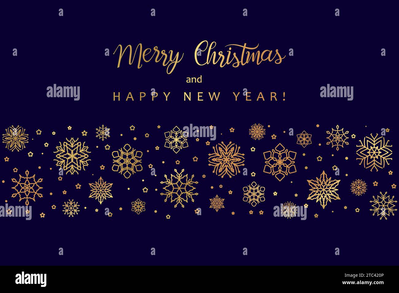 Vector background with golden snowflakes Stock Vector Image & Art - Alamy