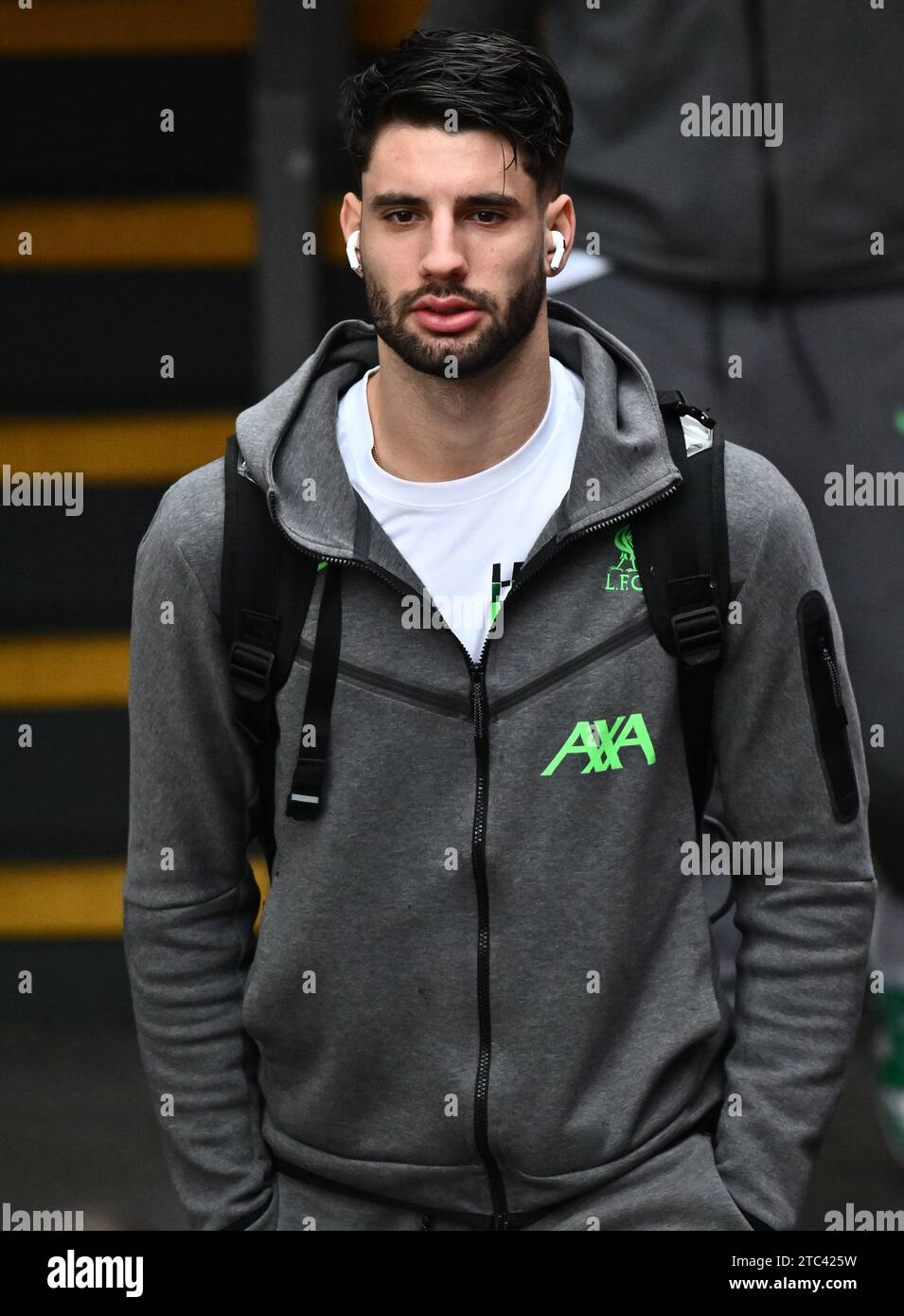 LONDON, ENGLAND - DECEMBER 9: Dominik Szoboszlai of Liverpool FC with headphones during the Premier League match between Crystal Palace and Liverpool Stock Photo