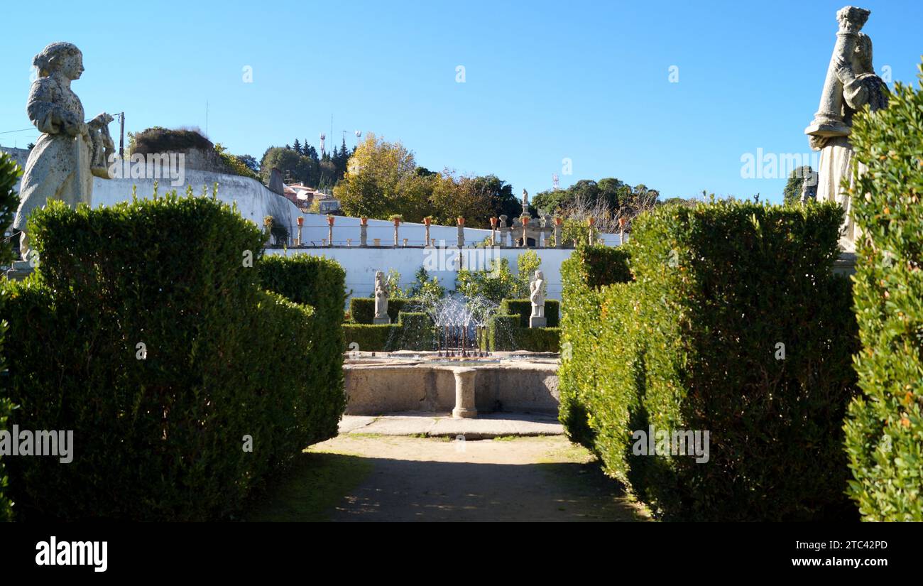 The Garden Of The Episcopal Palace Jardim Do Paco Baroque Manicured the-garden-of-the-episcopal-palace-jardim-do-paco-baroque-manicured
