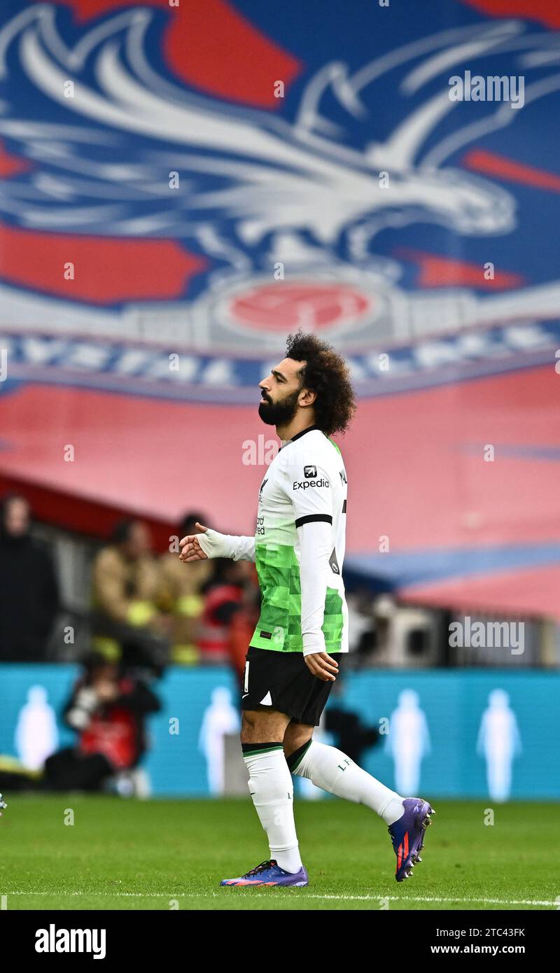 LONDON, ENGLAND - DECEMBER 9: Mohamed Salah during the Premier League match between Crystal Palace and Liverpool FC at Selhurst Park on December 9, 20 Stock Photo