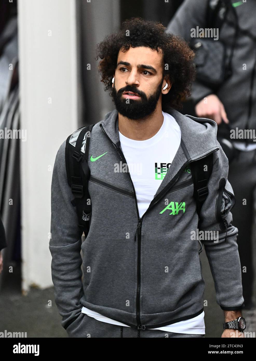 LONDON, ENGLAND - DECEMBER 9: Mohamed Salah of Liverpool FC with headphones during the Premier League match between Crystal Palace and Liverpool FC at Stock Photo
