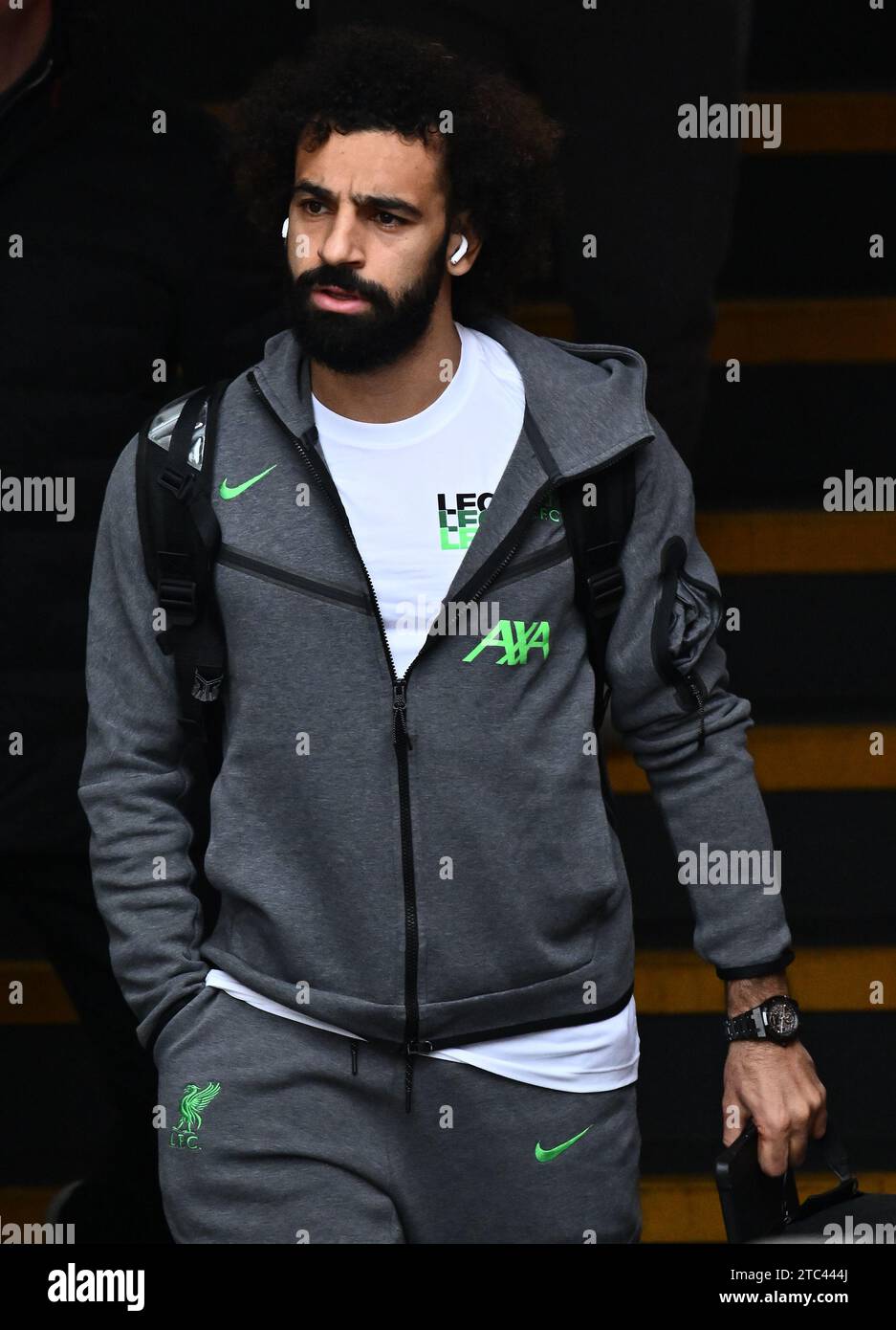 LONDON, ENGLAND - DECEMBER 9: Mohamed Salah of Liverpool FC arrives for the Premier League match between Crystal Palace and Liverpool FC at Selhurst P Stock Photo