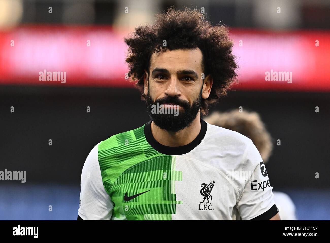 LONDON, ENGLAND - DECEMBER 9: Mohamed Salah of Liverpool FC headshot, head shot, face during the Premier League match between Crystal Palace and Liver Stock Photo