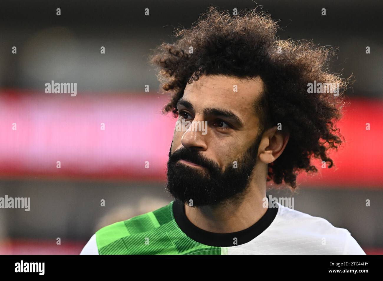 LONDON, ENGLAND - DECEMBER 9: Mohamed Salah of Liverpool FC looks on during the Premier League match between Crystal Palace and Liverpool FC at Selhur Stock Photo
