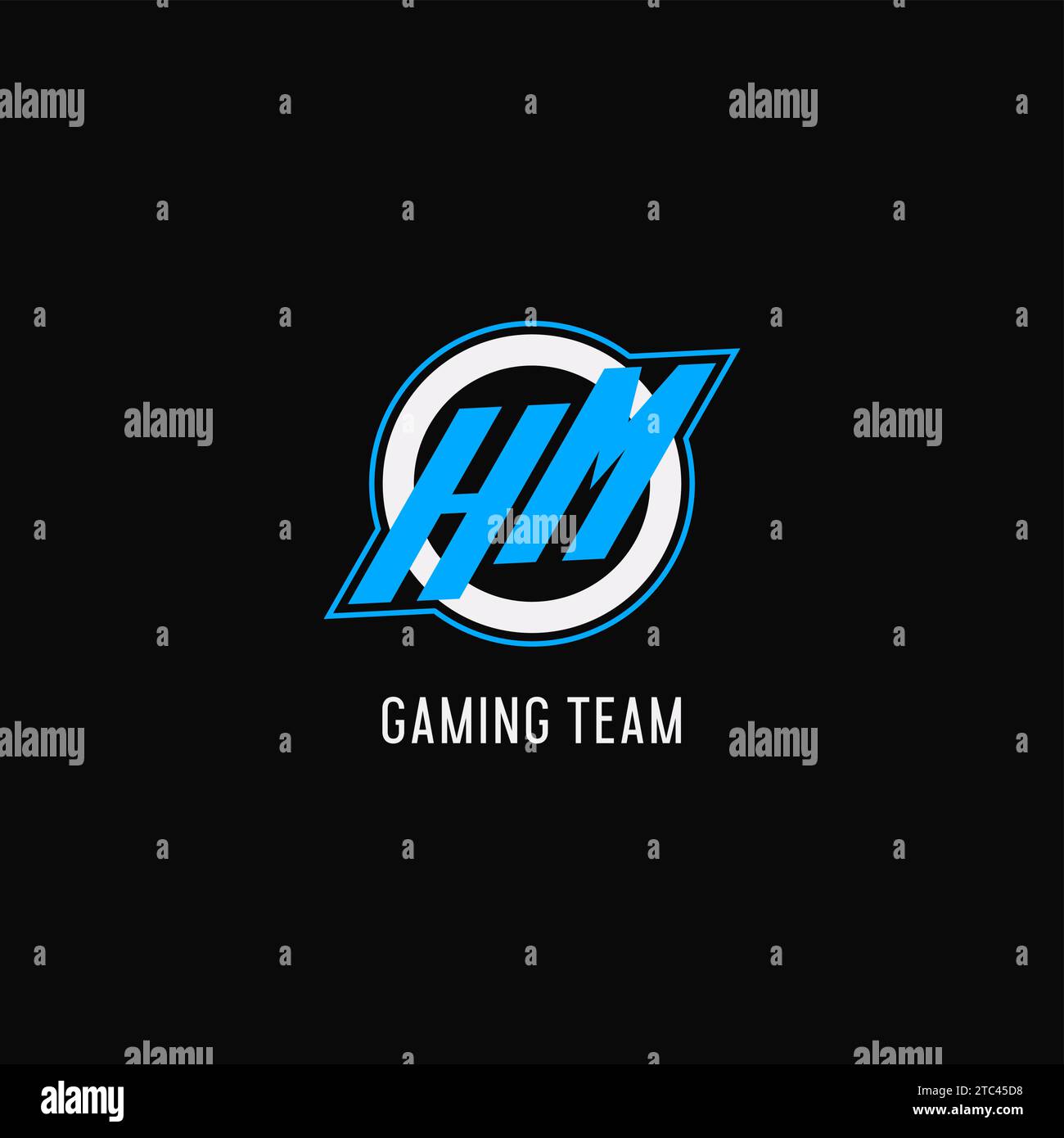 Hm gaming logo Stock Vector Images - Alamy