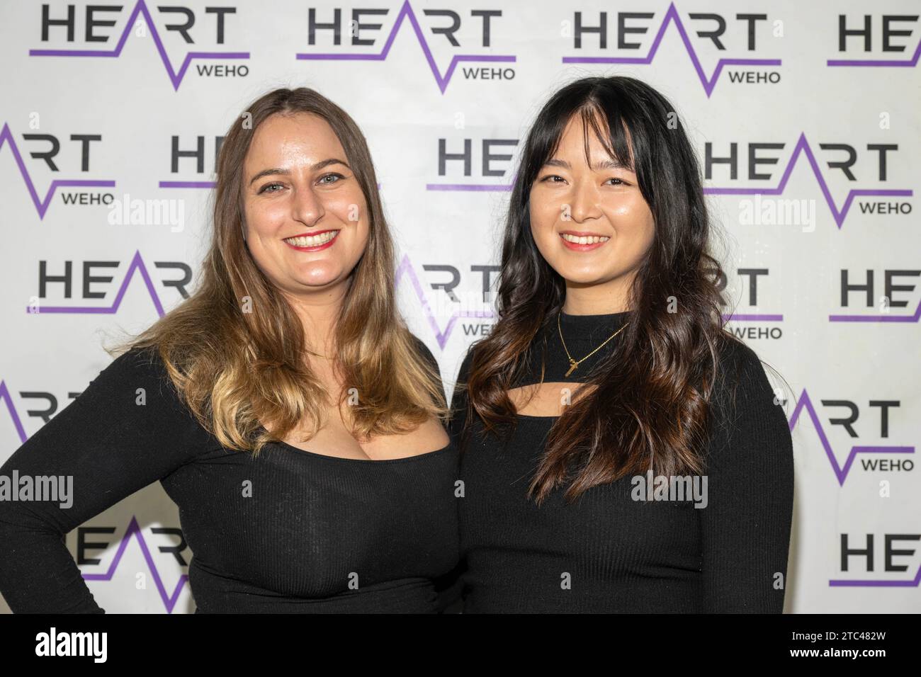 Los Angeles, USA. 09th Dec, 2023. Actress Marine George, Actress Christina Lo attend J. Michael Arnoldi Birthday Bash and Toy Drive featuring Performance of G Tom Mac at Heart WeHo Night club in West Hollywood, Los Angeles, CA December 9, 2023 Credit: Eugene Powers/Alamy Live News Stock Photo