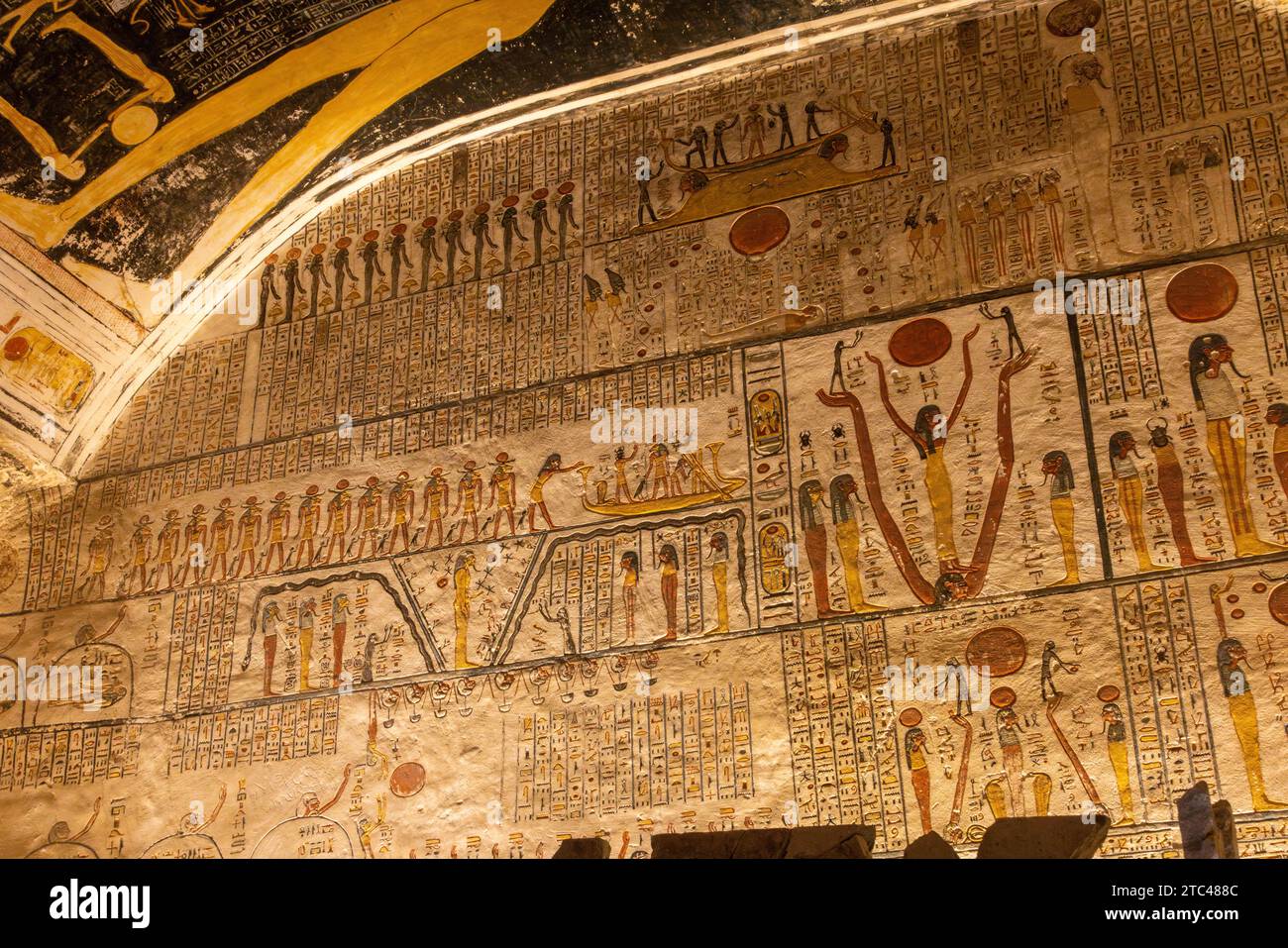 tomb of Kings Ramses V and VI (KV9), Valley of the Kings, Luxor, Egypt Stock Photo