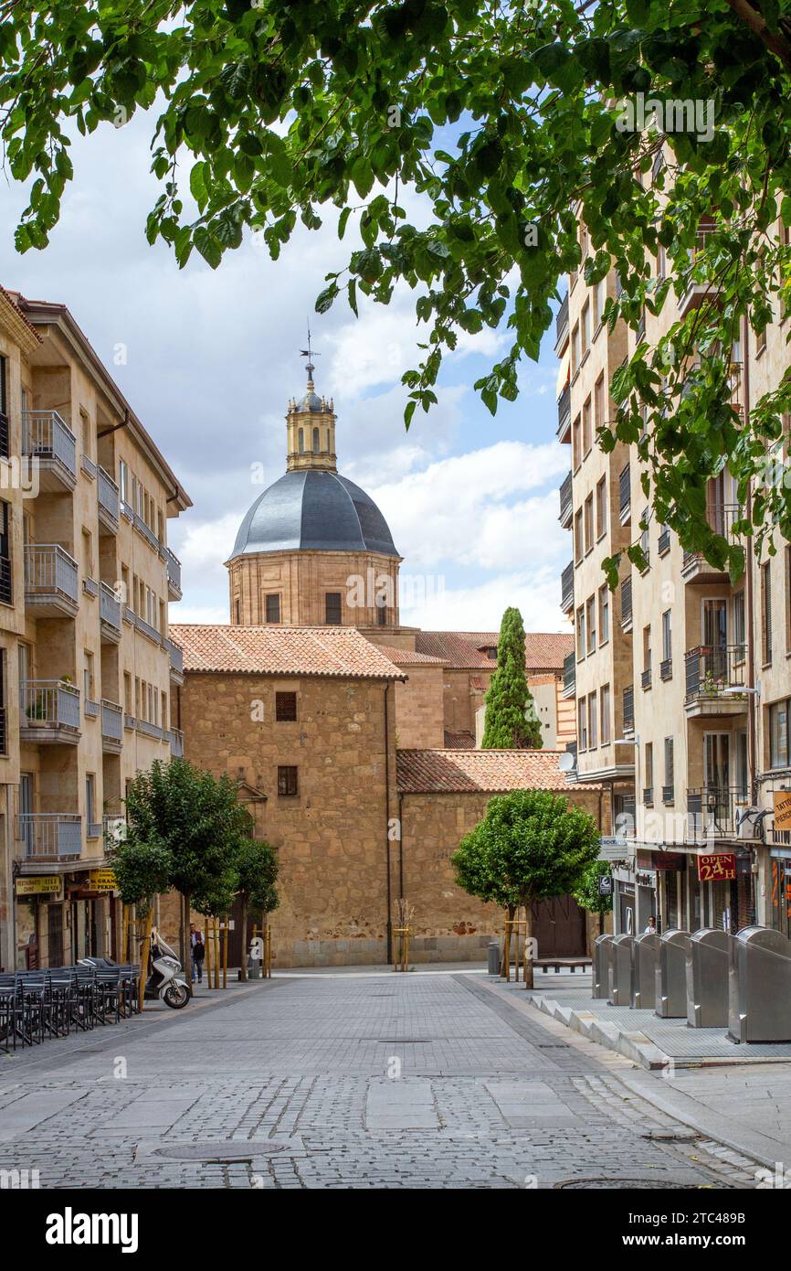 Street scene from the Spanish city of Salamanca Stock Photo
