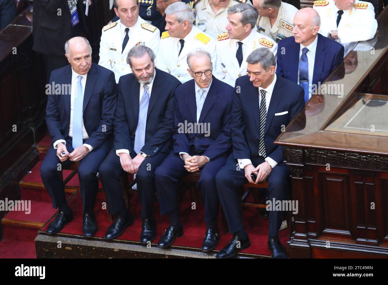 Buenos Aires, Argentina. 10th Dec, 2023. of during the swearing-in and presidential inauguration of Javier Milei at National Congress ( Credit: Néstor J. Beremblum/Alamy Live News Stock Photo