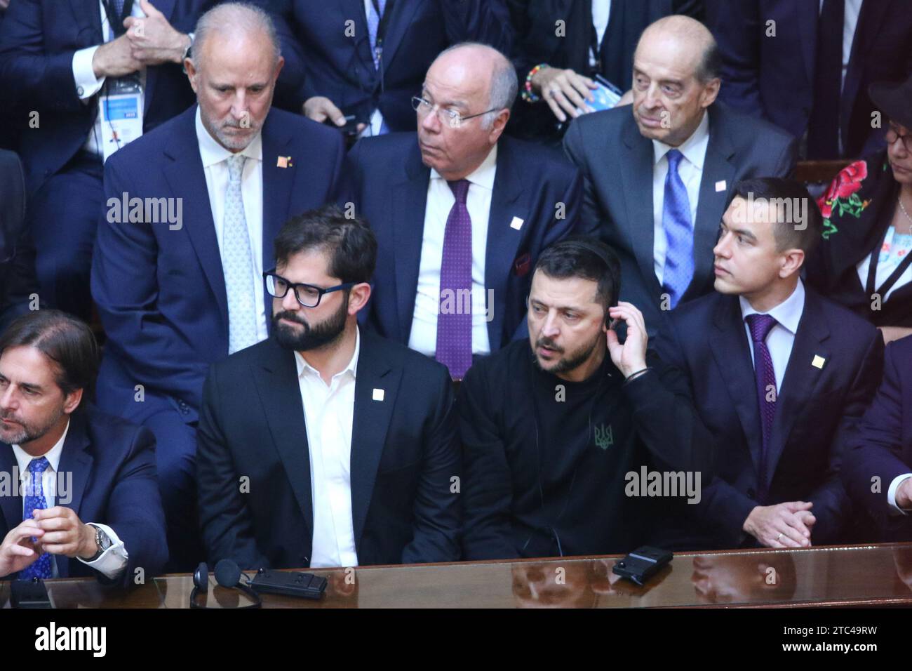 Buenos Aires, Argentina. 10th Dec, 2023. Volodomir Zelensky, president of Ukraine during the swearing-in and presidential inauguration of Javier Milei at National Congress ( Credit: Néstor J. Beremblum/Alamy Live News Stock Photo