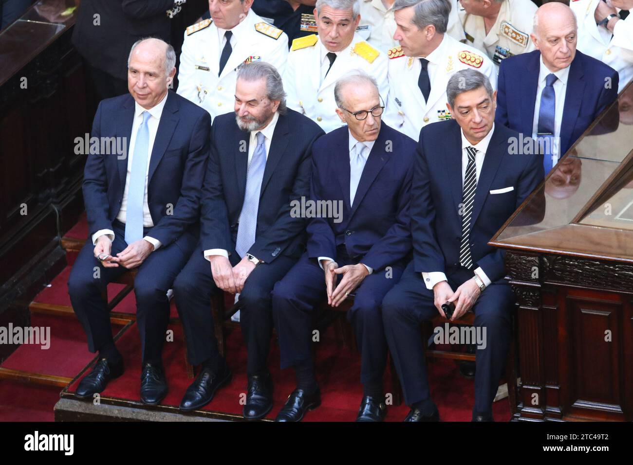 Buenos Aires, Argentina. 10th Dec, 2023. of during the swearing-in and presidential inauguration of Javier Milei at National Congress ( Credit: Néstor J. Beremblum/Alamy Live News Stock Photo