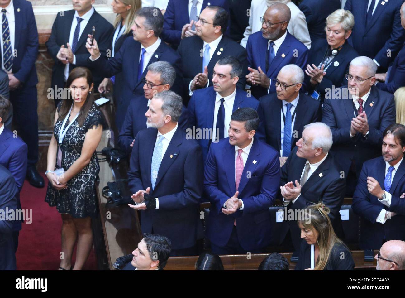 Buenos Aires, Argentina. 10th Dec, 2023. Felipe VI king of Spain and other presidents during the inauguration ceremony of Javier Milei at National Congress ( Credit: Néstor J. Beremblum/Alamy Live News Stock Photo