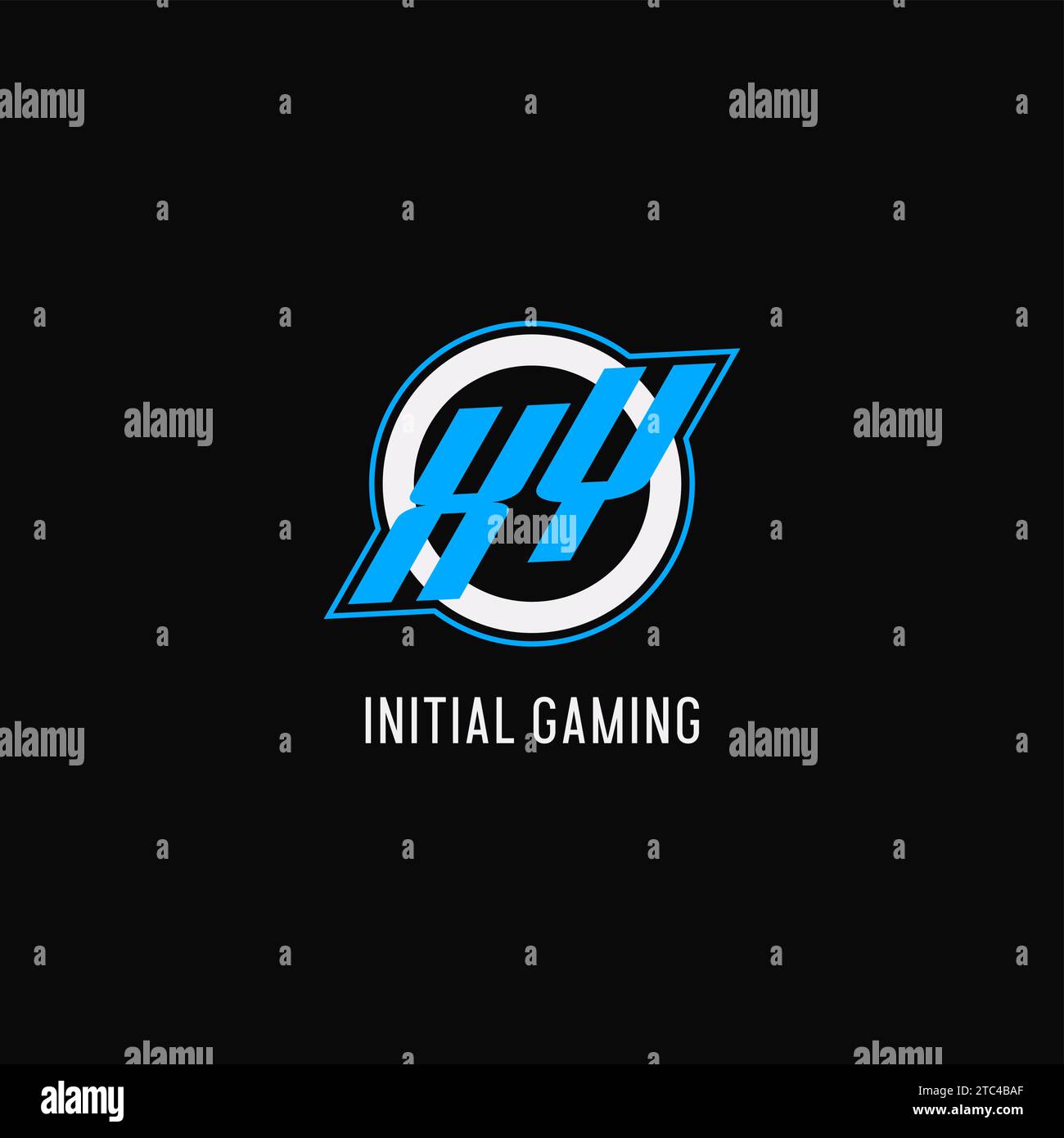 Initial XY logo circle line, creative esport team logo monogram style ...