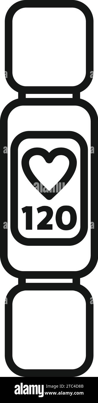 Fitbit icon vector Black and White Stock Photos & Images - Alamy