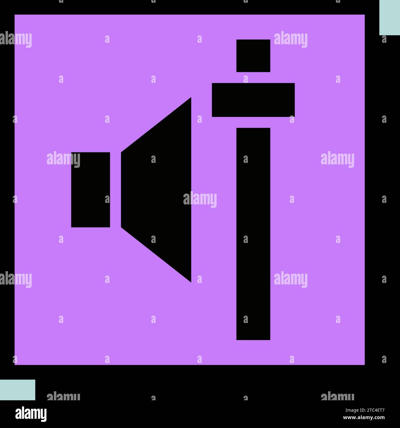 Audio volume slider control vector isolated neobrutalism icon. Graph