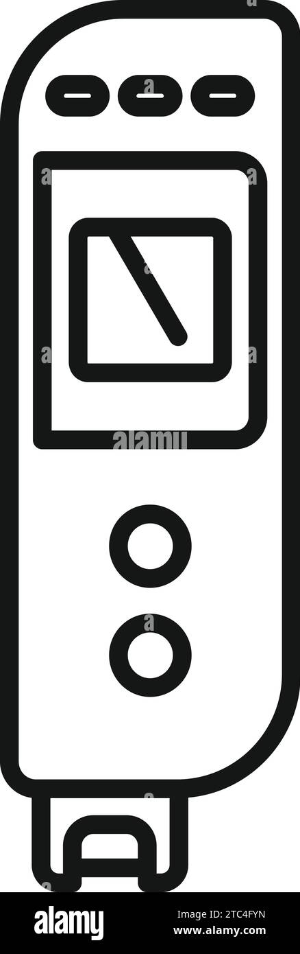Laboratory ph meter icon outline vector. Soil measure kit. Experiment liquid Stock Vector