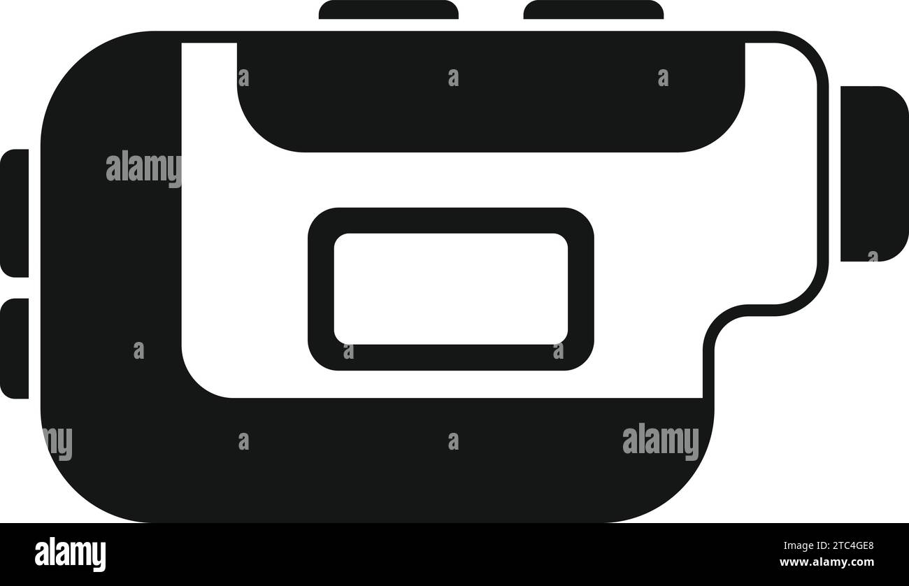 Apartments laser meter icon simple vector. Digital measure. Scanner ...