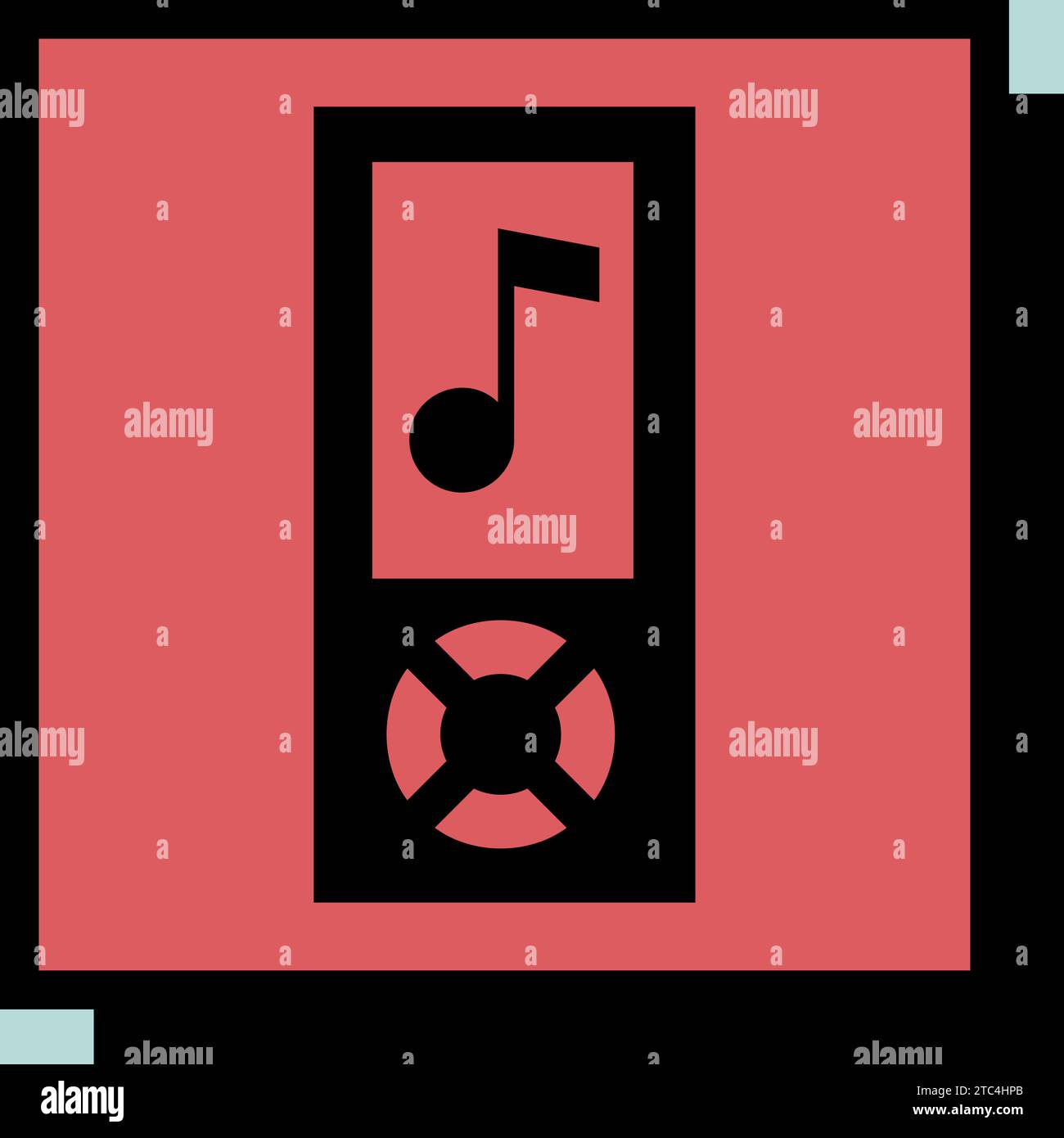 Mp3 player vector isolated neo-brutalism icon. Music sign. Graph symbol for  music and sound web site and apps design, logo, app, UI Stock Vector Image  & Art - Alamy