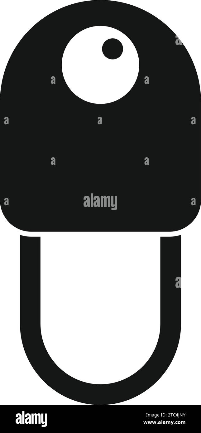 Top view object icon simple vector. Home slippers. Garment snug Stock ...