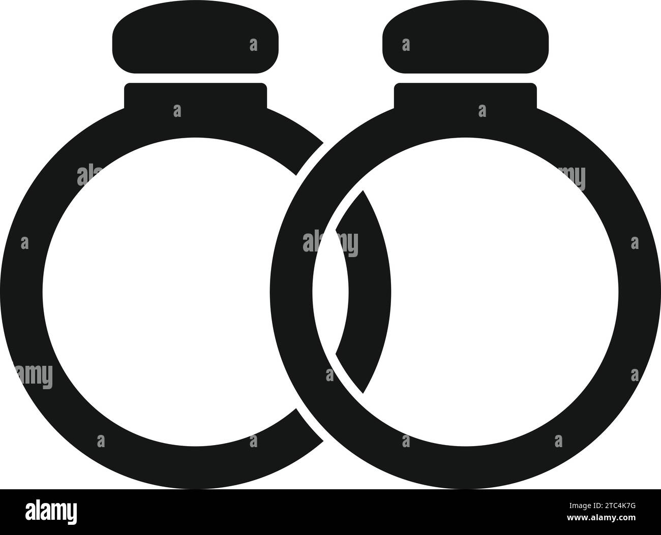 Marriage rings icon simple vector. Event planner. Invite on timeline