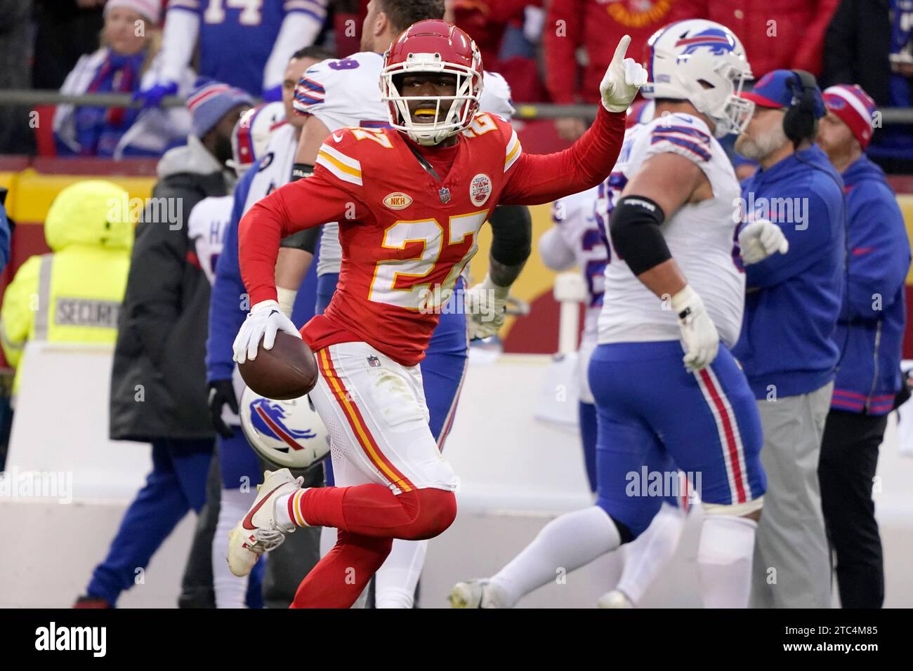 Kansas City Chiefs Safety Chamarri Conner Celebrates After Intercepting ...