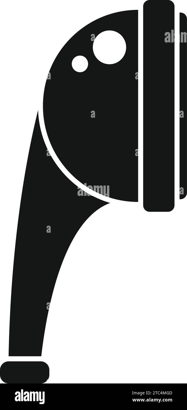 Cleanliness shower head icon simple vector. Restroom spa. Bathtub