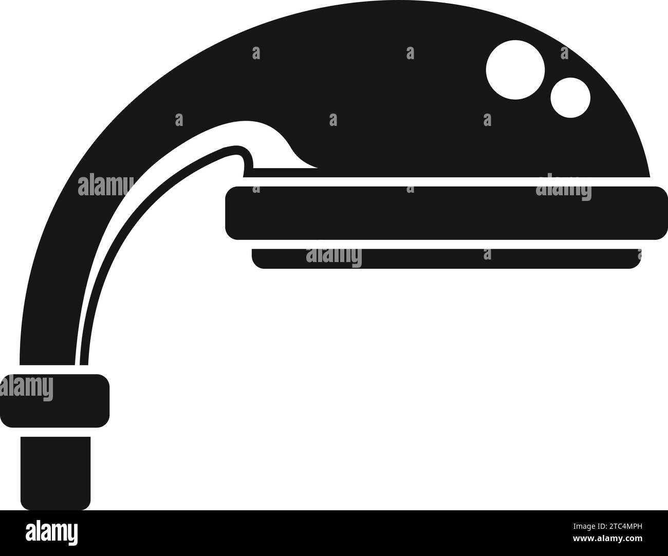 Tubing spray jet icon simple vector. Shower head. Tubing spray sign