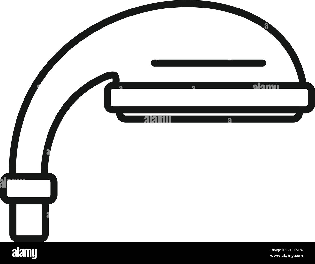 Cold water head icon outline vector. Shower head. Sanitary spa hose