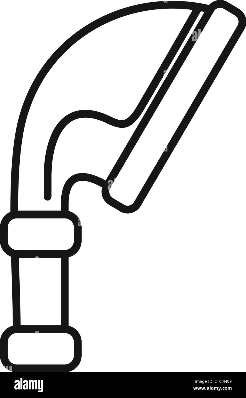 Tubing spray jet icon outline vector. Shower head. Tubing spray sign