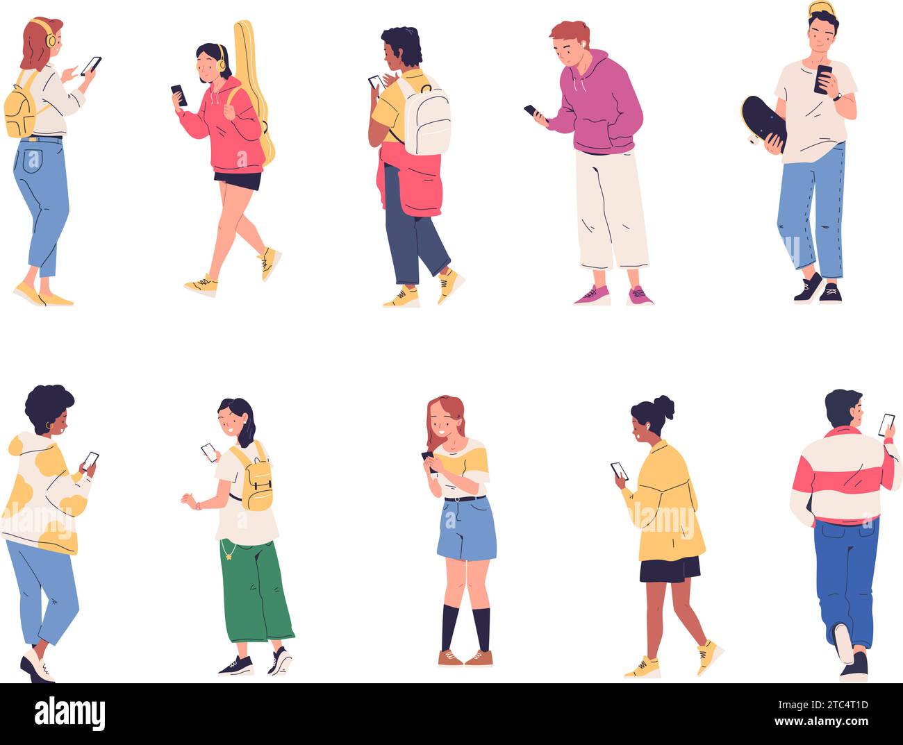 Millennials smartphones Cut Out Stock Images & Pictures - Alamy