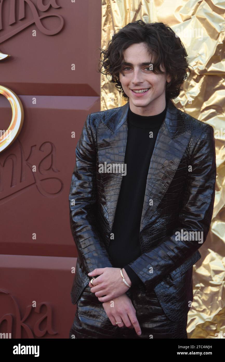 Los Angeles, California, USA 10th December 2023 Actor Timothee Chalamet ...