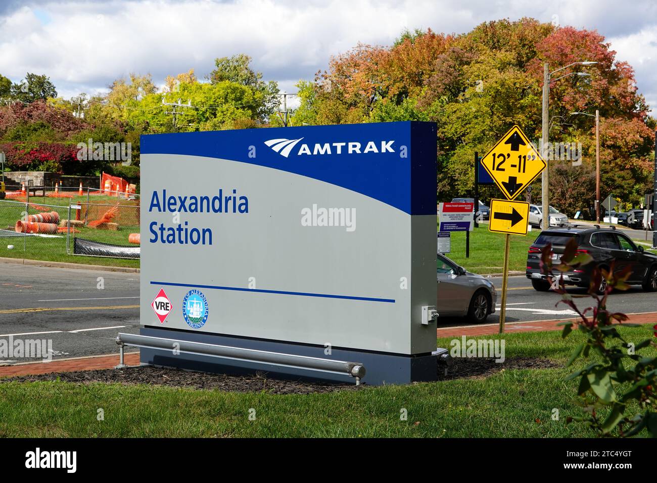 Amtrak Station sign Alexandria - Amtrak Station Sign Alexandria Virginia Usa 2TC4YGT