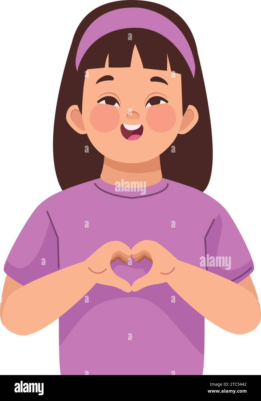 down syndrome girl Stock Vector Image & Art - Alamy