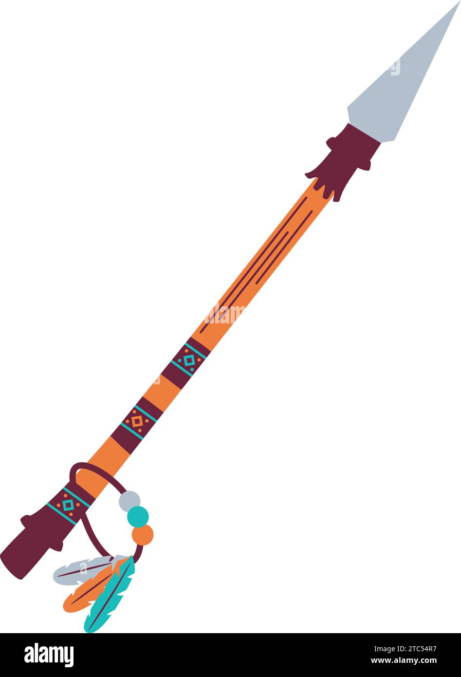 native american spear Stock Vector Image & Art - Alamy