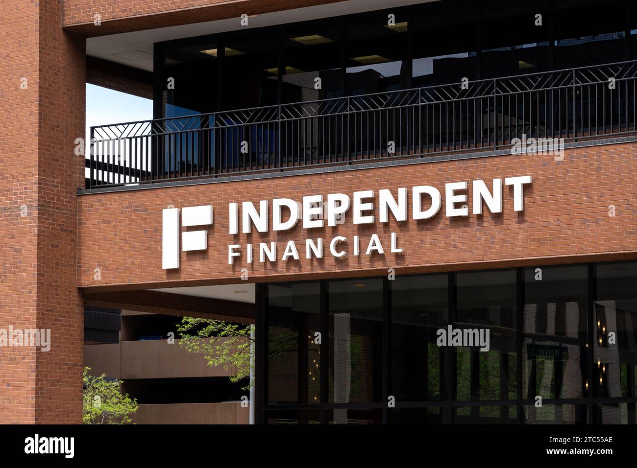 An Independent Financial office in downtown Denver, Colorado, USA Stock Photo