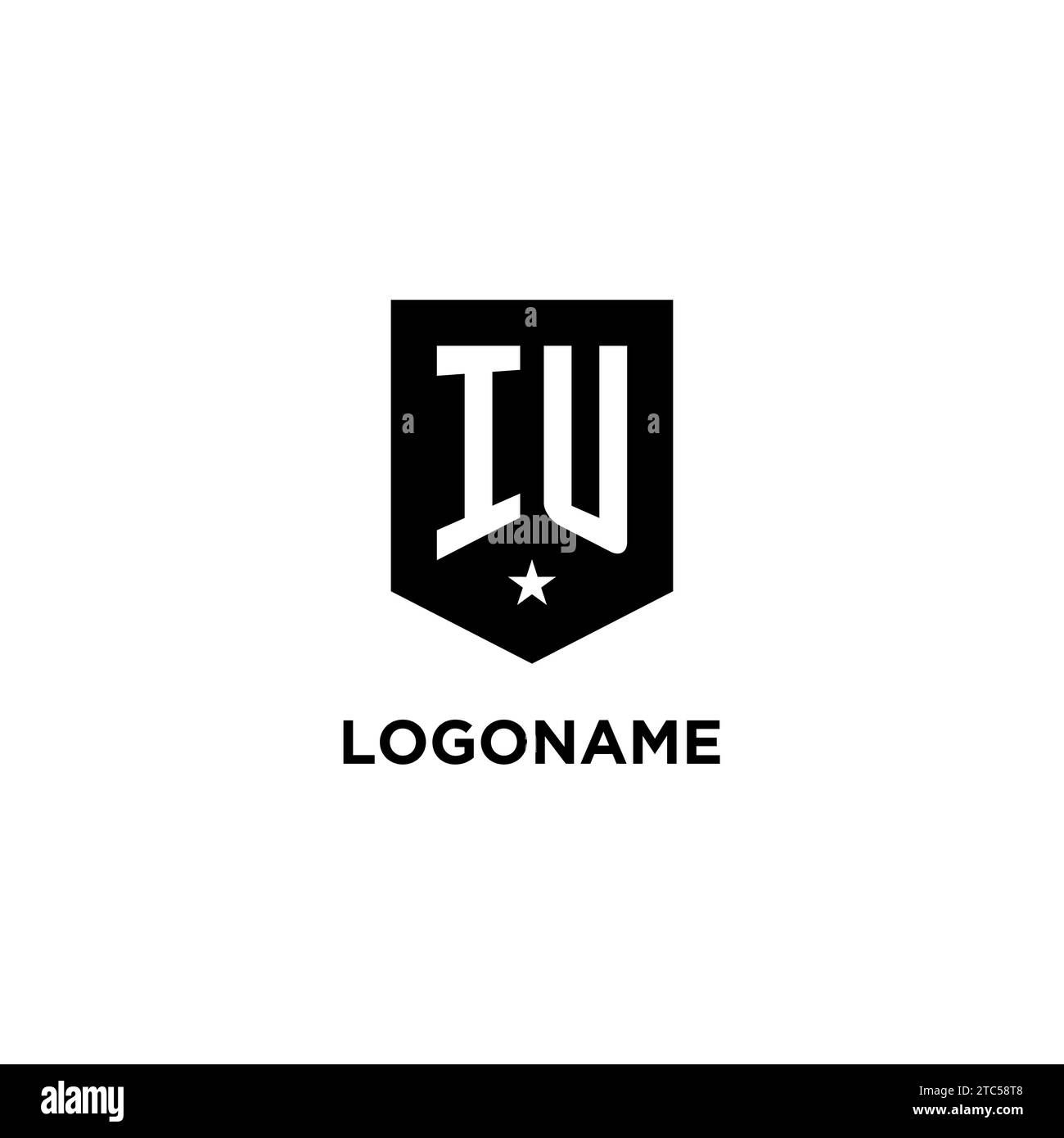 Iu monogram hi-res stock photography and images - Alamy