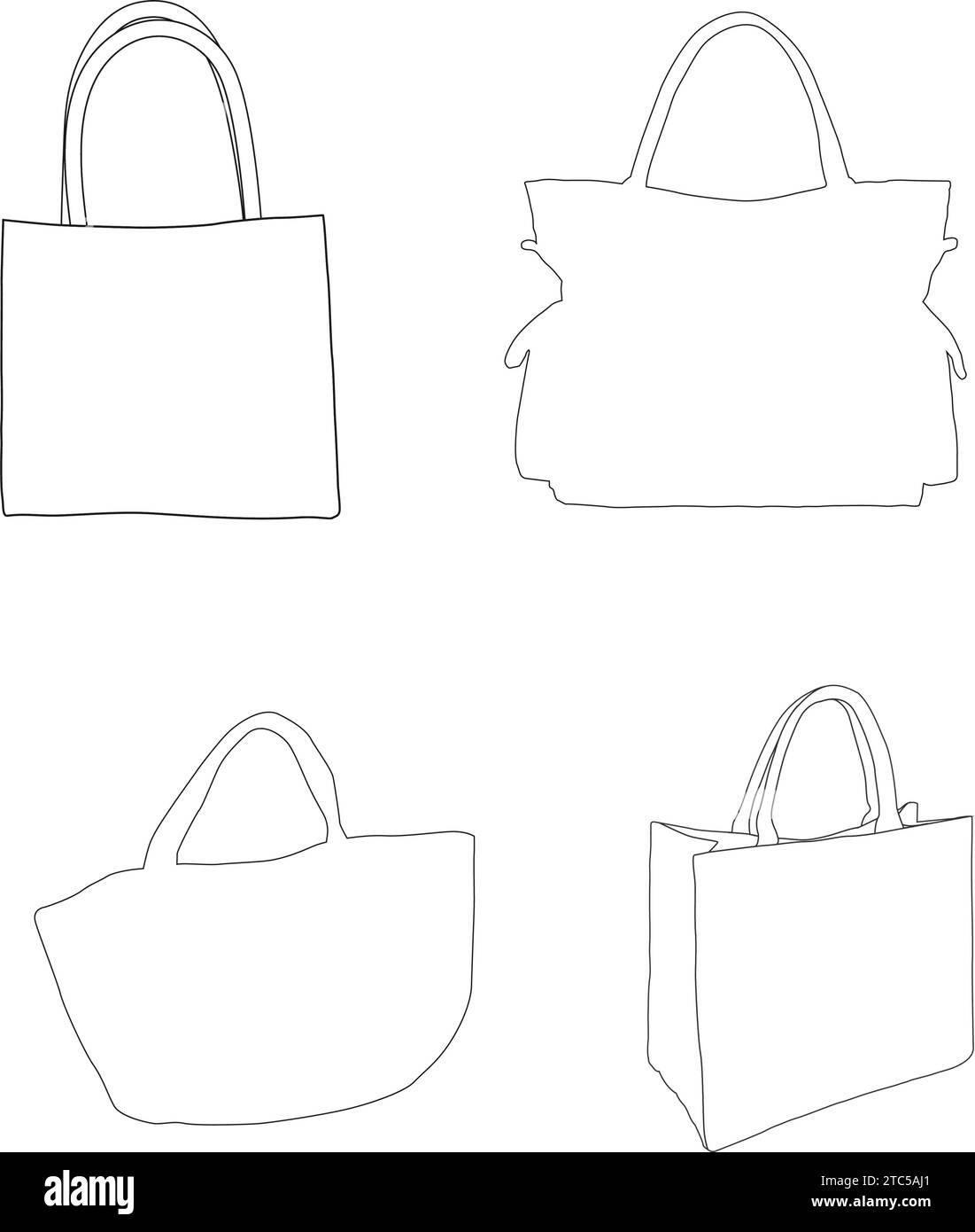 Tote bag vector vectors hires stock photography and images Alamy