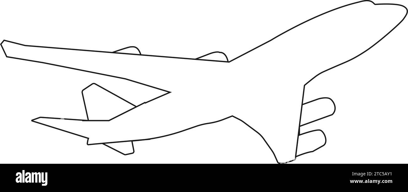Airplane logo icon emblem template Black and White Stock Photos ...