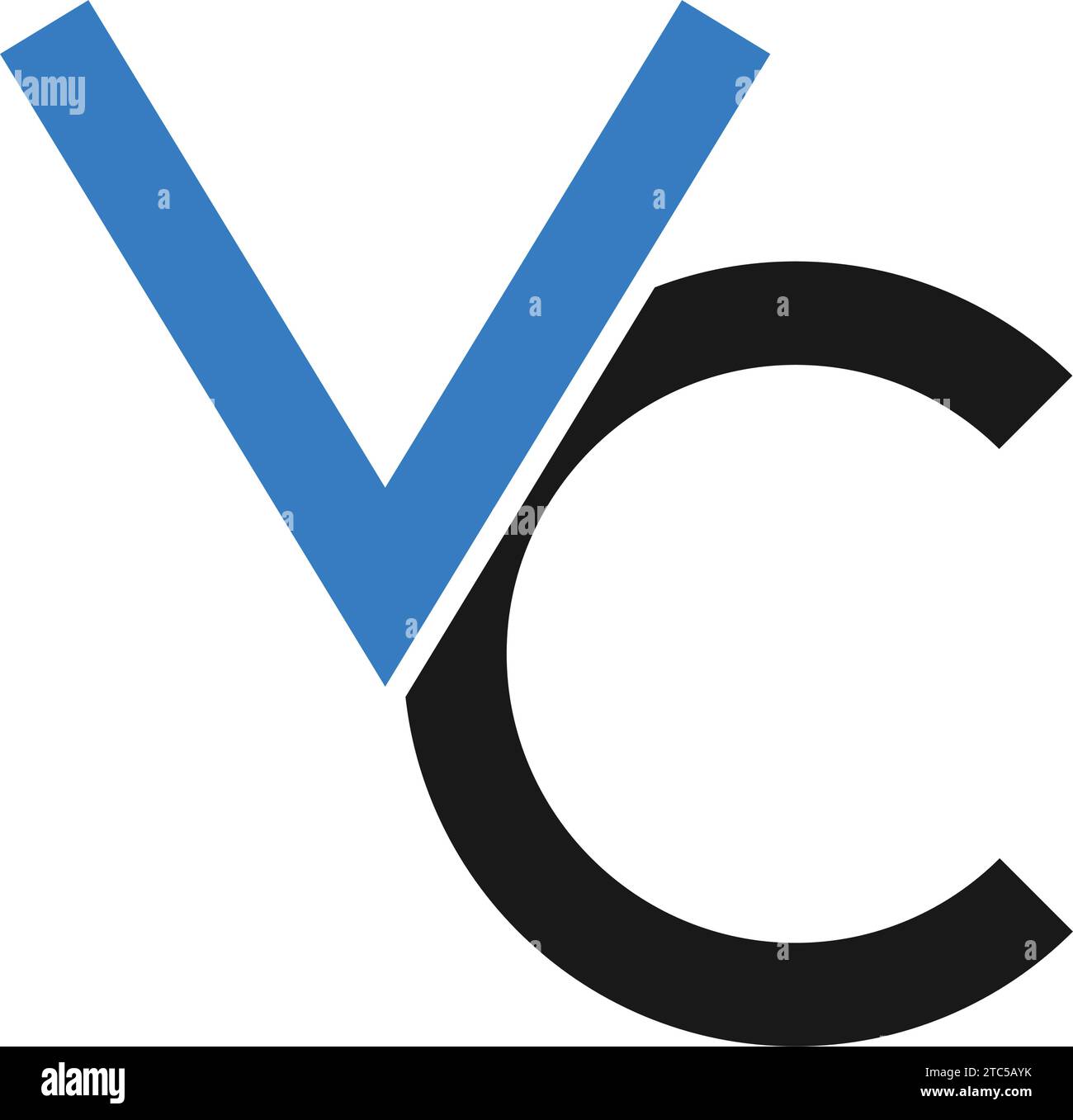 vc letter logo vector icon illustration design Stock Vector