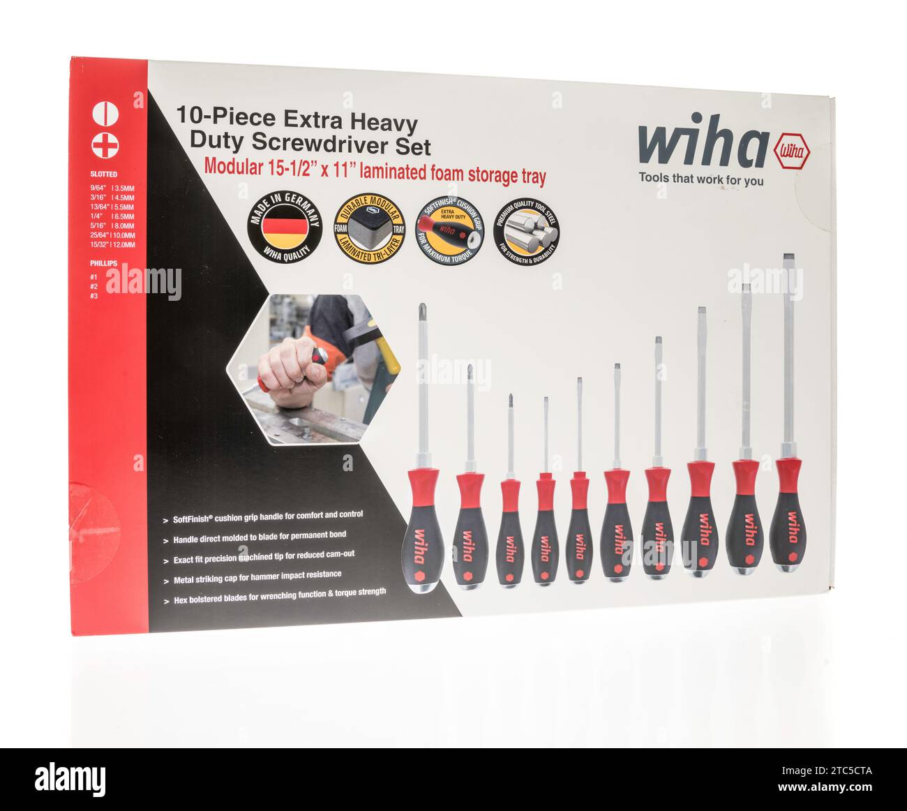 Scrowdriver Package Winneconne, WI - 2 December 2023: A package of Wiha extra duty ...