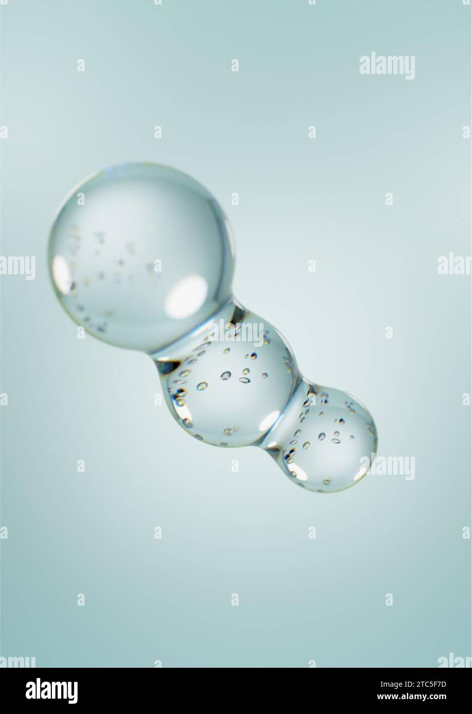 embodies a group of water droplets floating in the air Stock Photo - Alamy