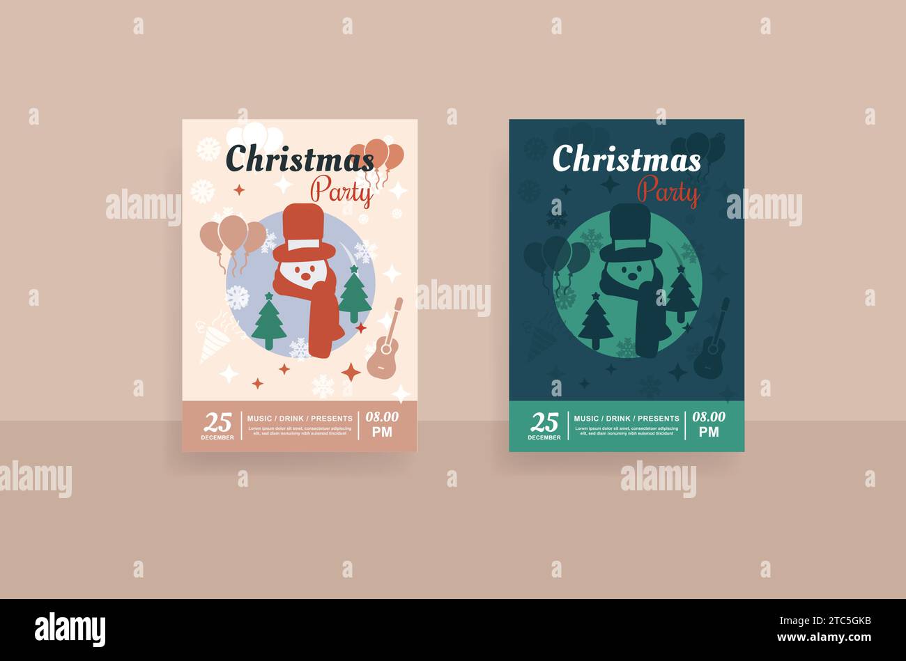 flyer christmas. design template vector Stock Vector