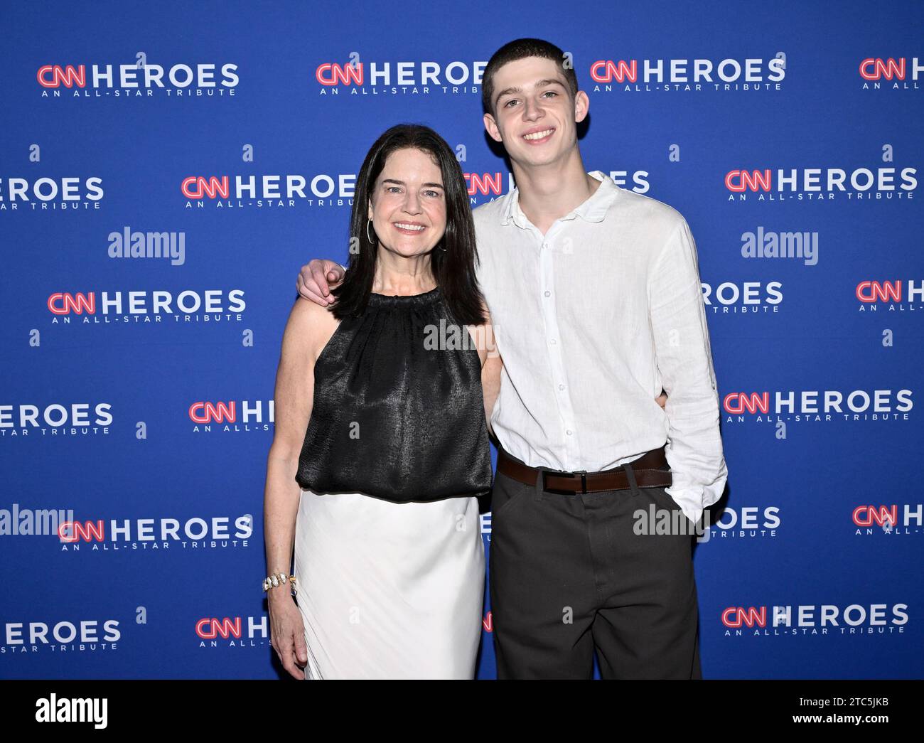 Stacey Wolf, left, and son Zach Wolf attend CNN Heroes: An All-Star ...