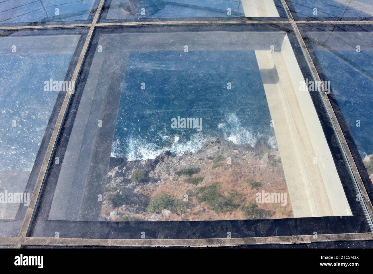 Maratea - Pavimento in vetro della Sky Walk Stock Photo