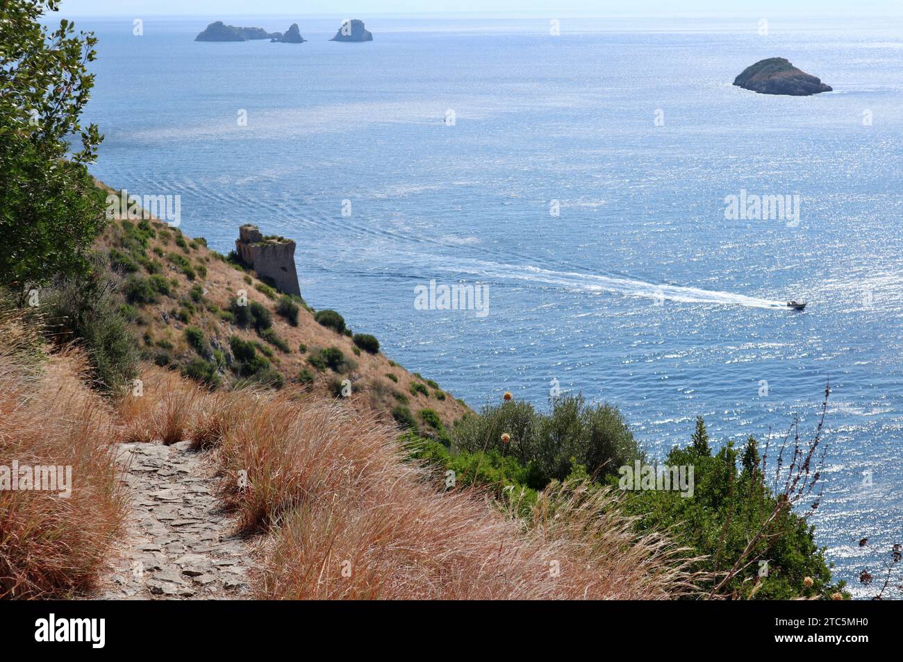 Torca - Scorcio panoramico dal trecentocinquantesimo gradino Stock Photo