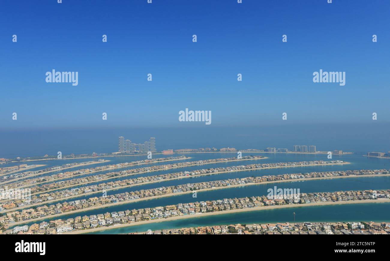 Dubai palm islands aerial hi-res stock photography and images - Alamy