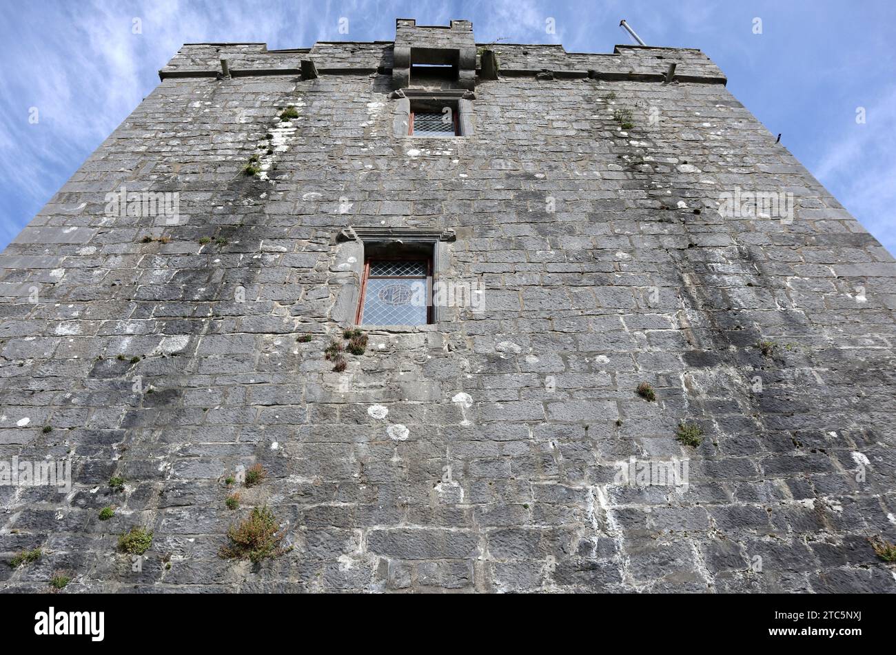 Kinvara – Torre del Castello di Dunguaire Stock Photo