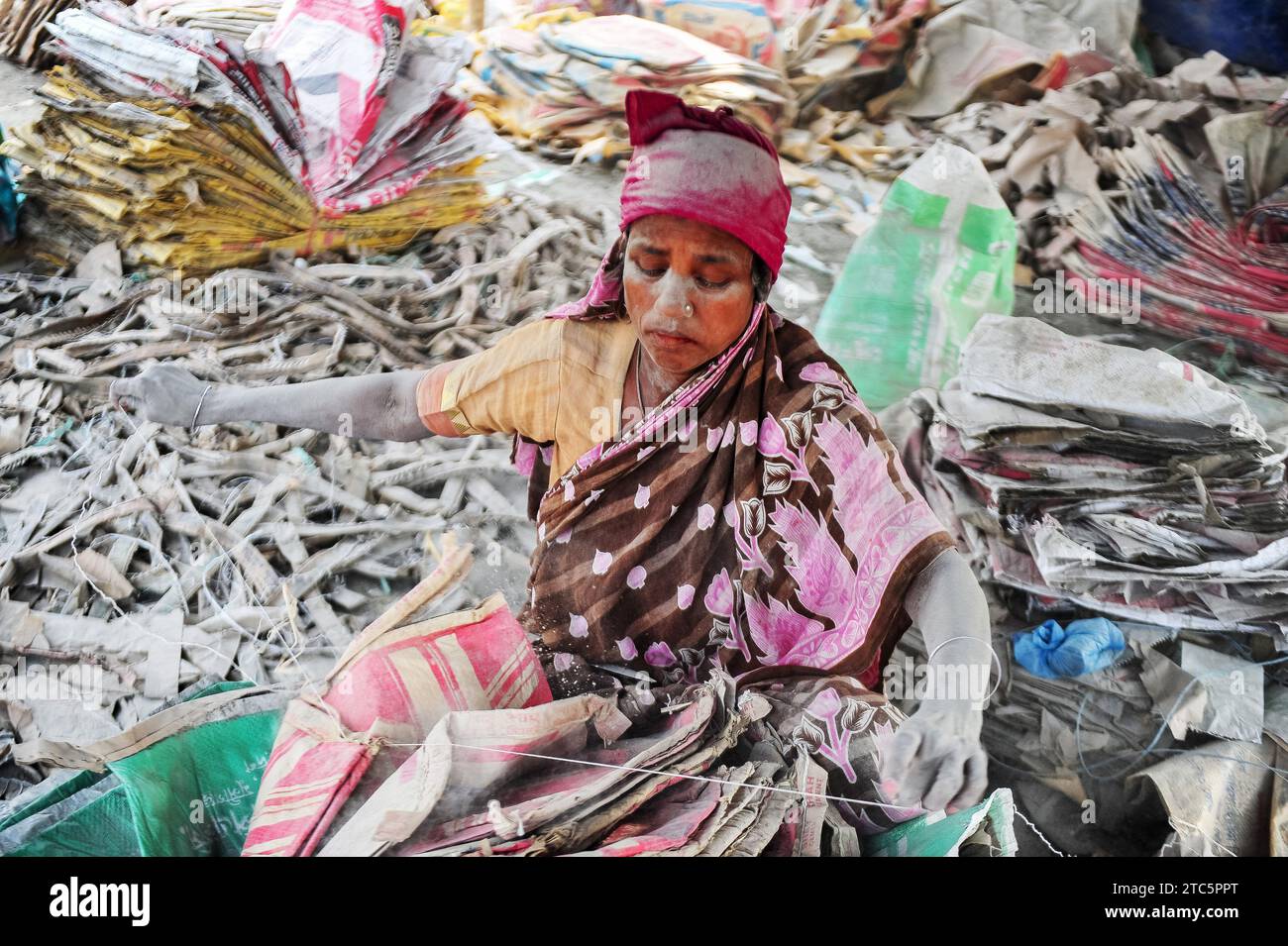10 December 2023 SylhetBangladesh Women Workers are risking their