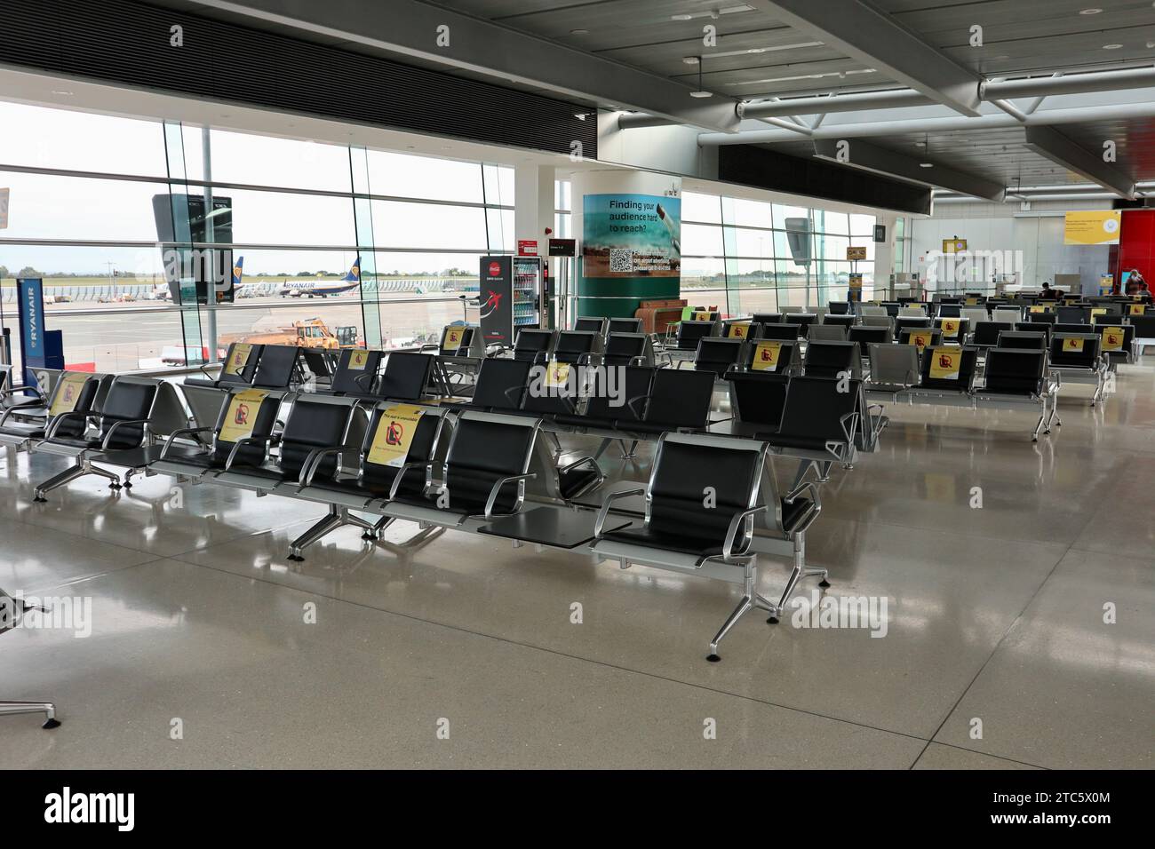 Dublino - Sala d'attesa dell'aeroporto Stock Photo